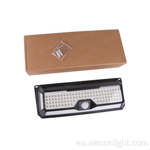 136 LED Luz de sensor de pared de seguridad solar al aire libre